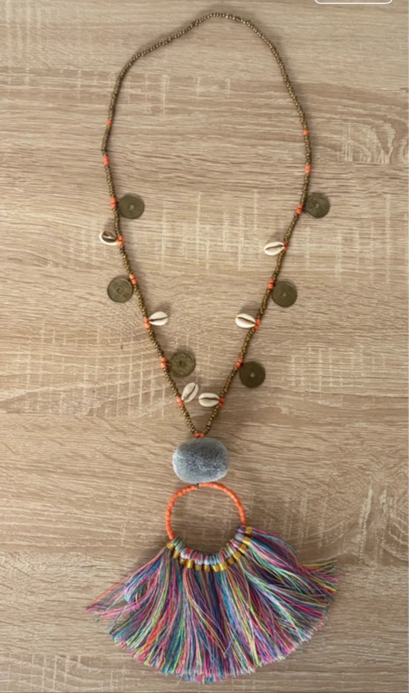 Collar hippie chic con flecos y conchas. – photo 2